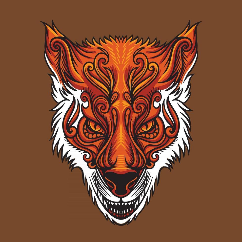 Fox Head Vector