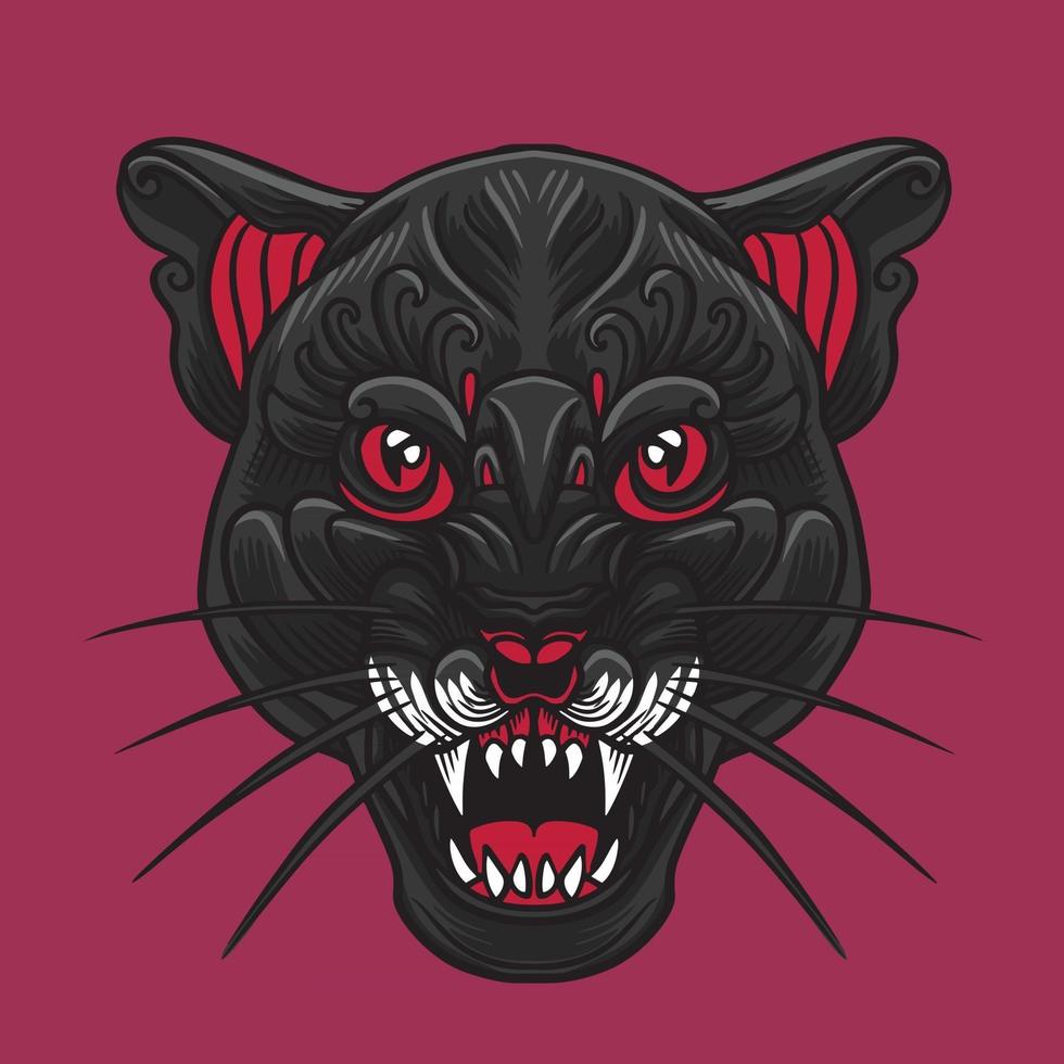 Panther Head Vector