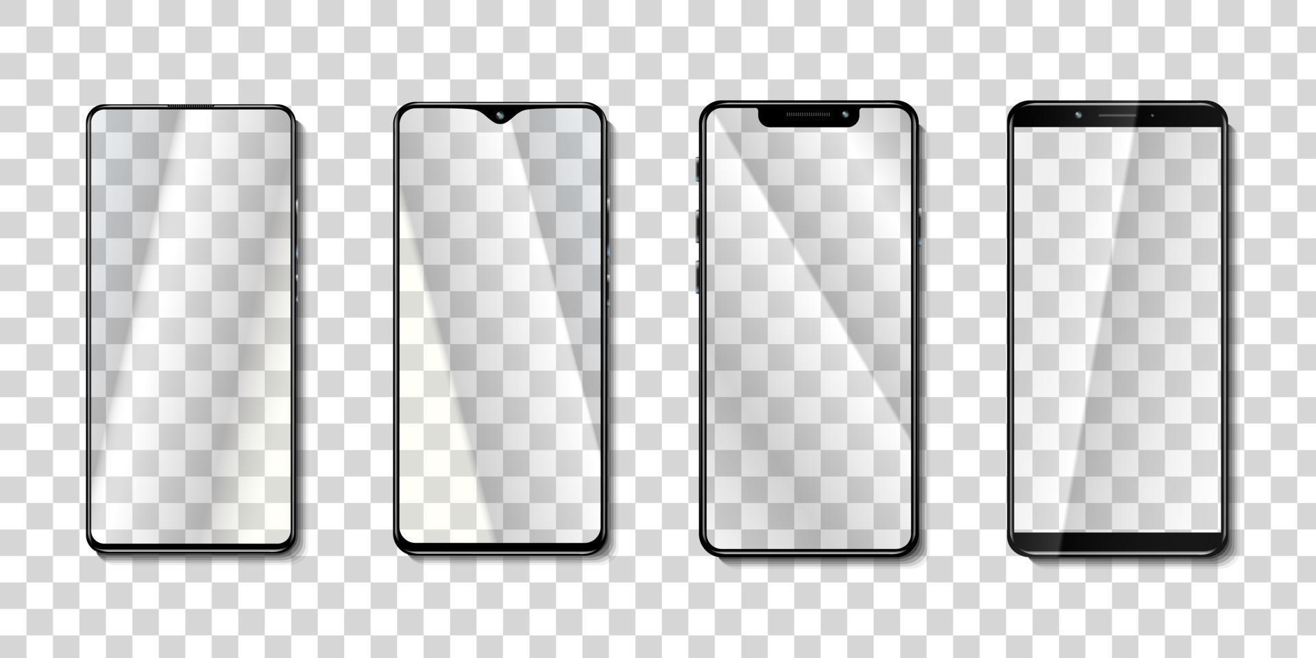 Smartphone mock up vector collection