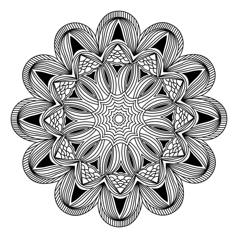 Decorative elegance Mandala for invitation Background Design vector