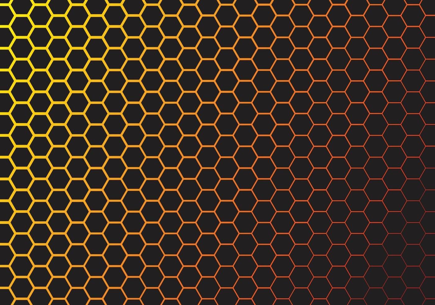 Fondo de gradiente de hexágono de tecnología abstracta vector