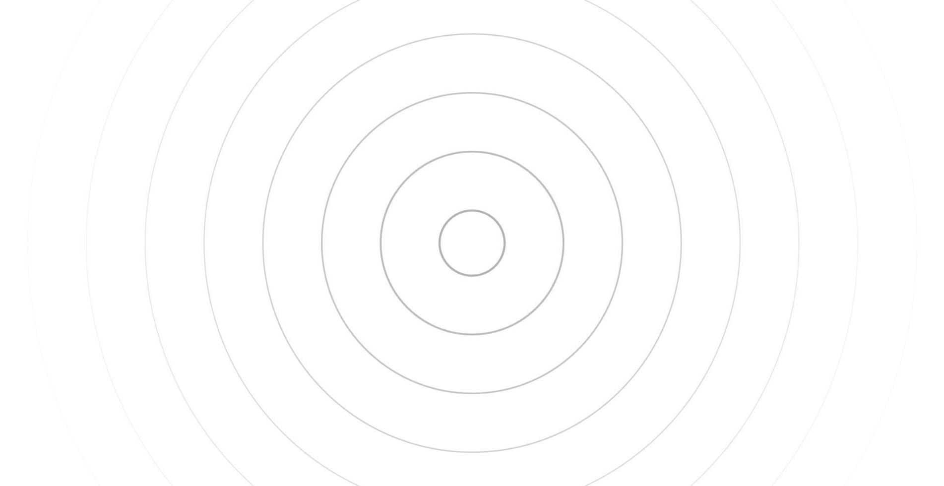 Concentric circle for sound wave. Abstract circle line pattern vector