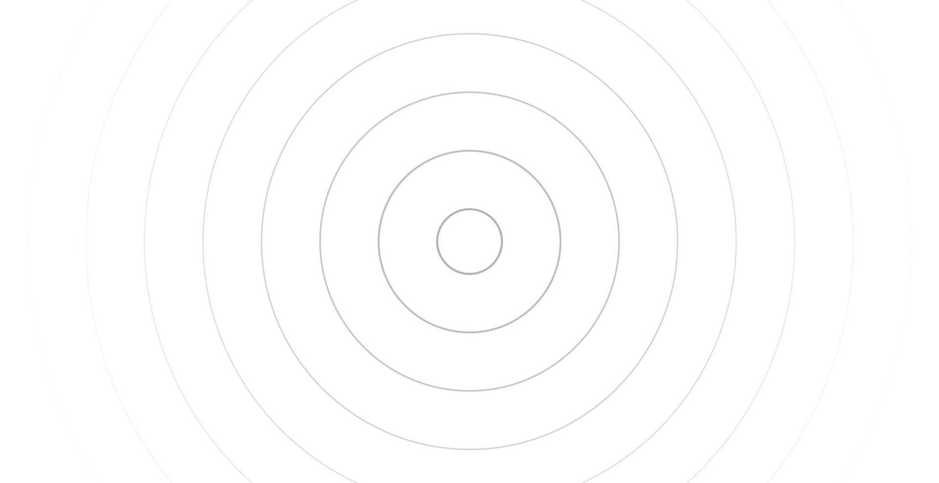 Concentric circle for sound wave. Abstract circle line pattern vector