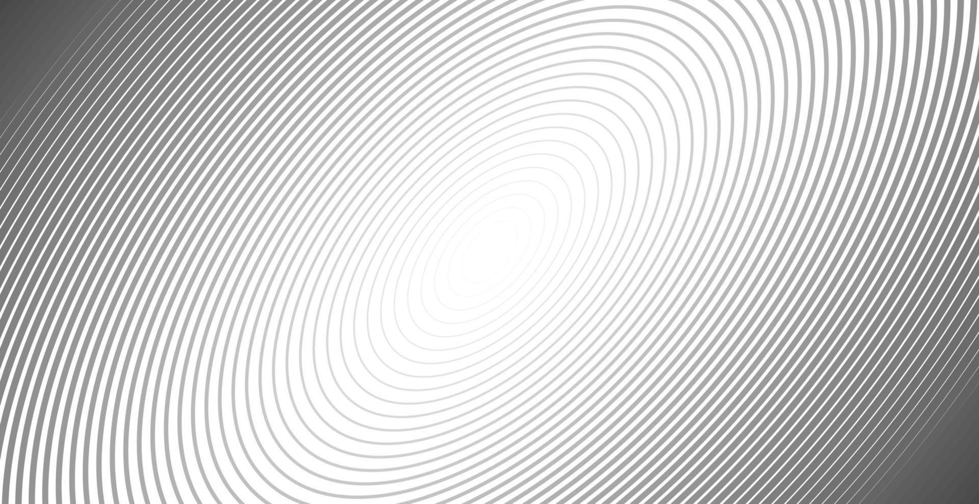Concentric circle for sound wave. Abstract circle line pattern vector