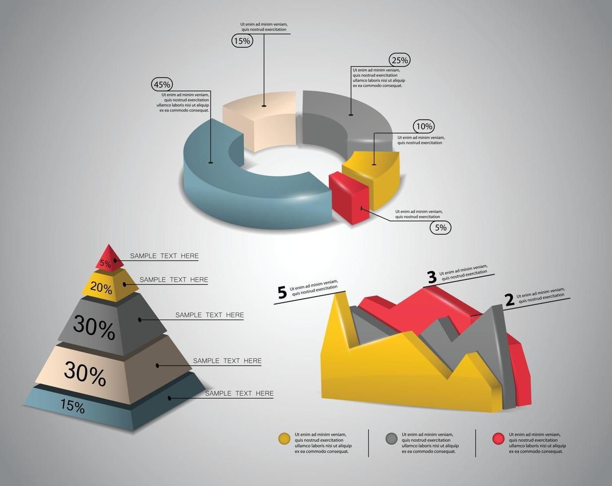 Info graphic design vector