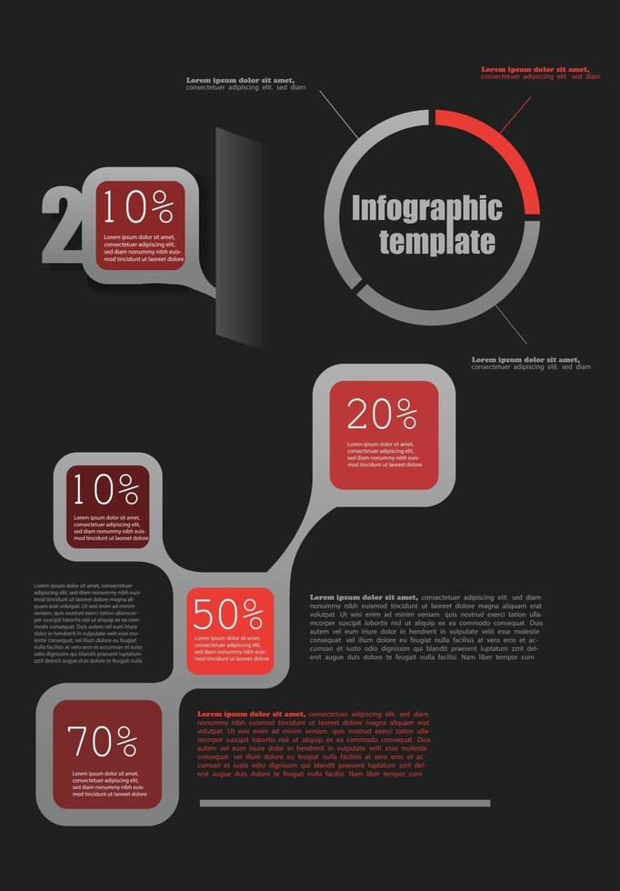 Info graphic template vector