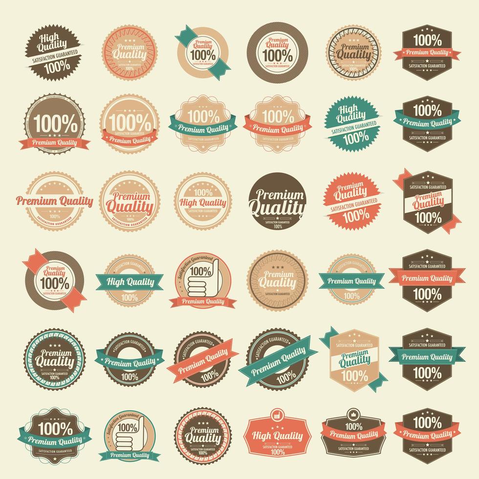 Vintage badges design vector