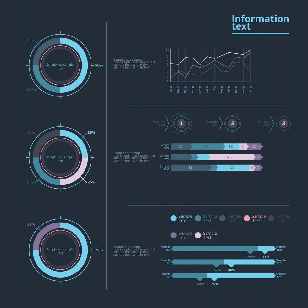 Information infographic vector