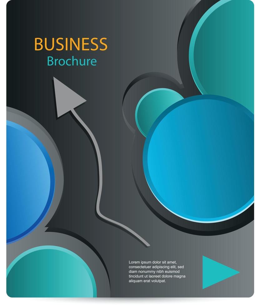 Business brochure design vector