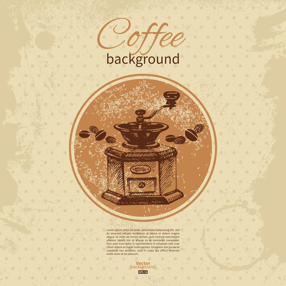 vector de fondo de cafe