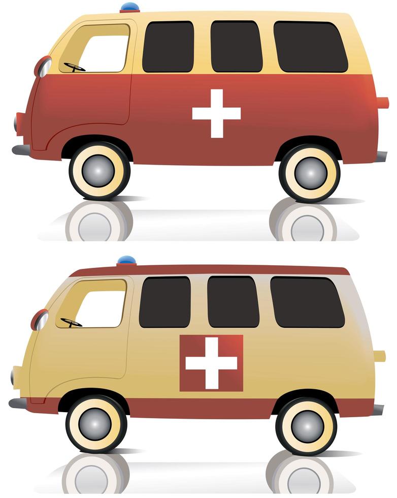 Vector ambulance illustration design