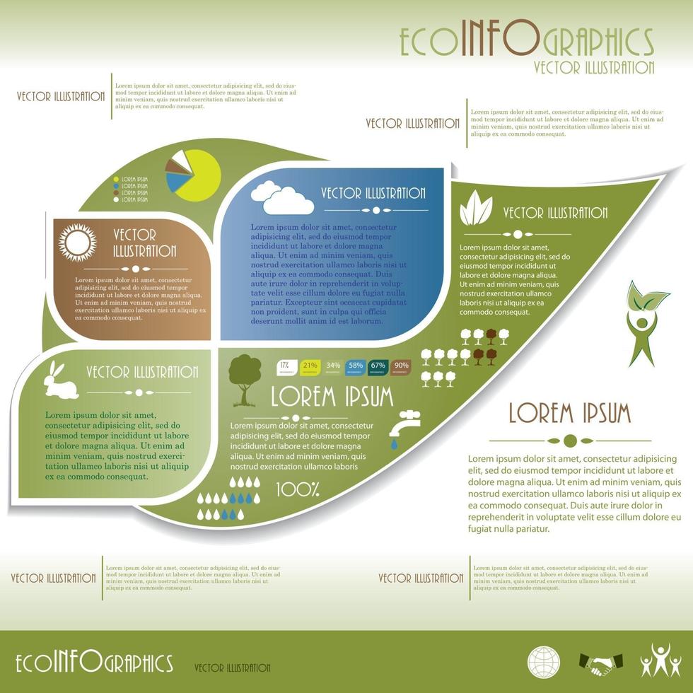 Eological  infographic vector