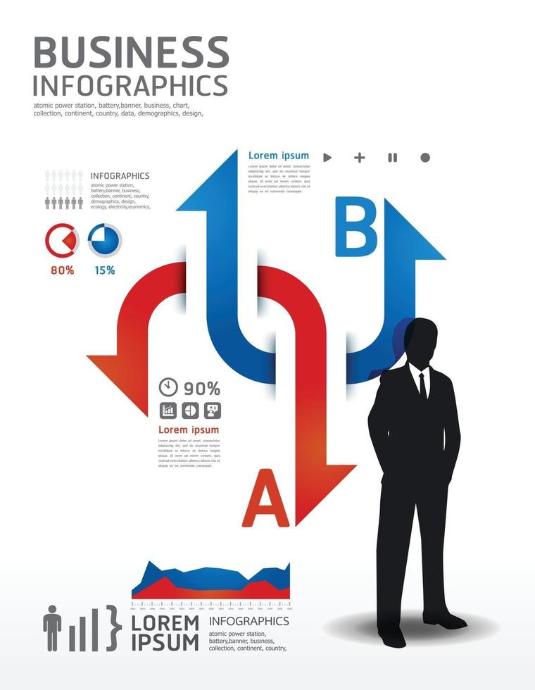 Business infographic vector