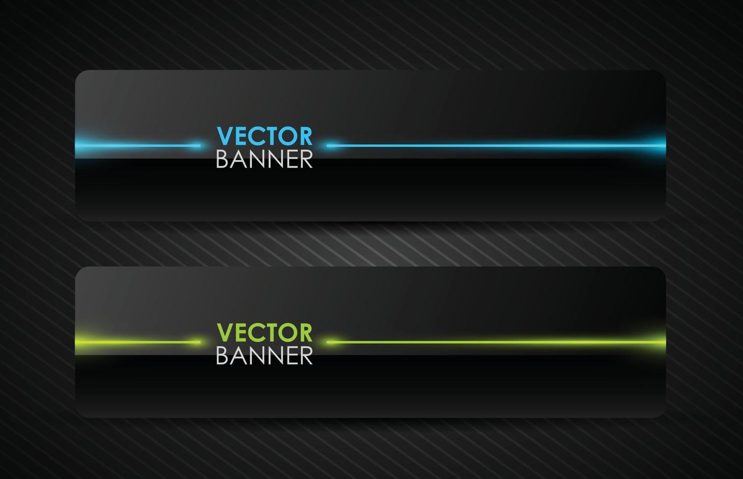 diseño de vector de banner brillante