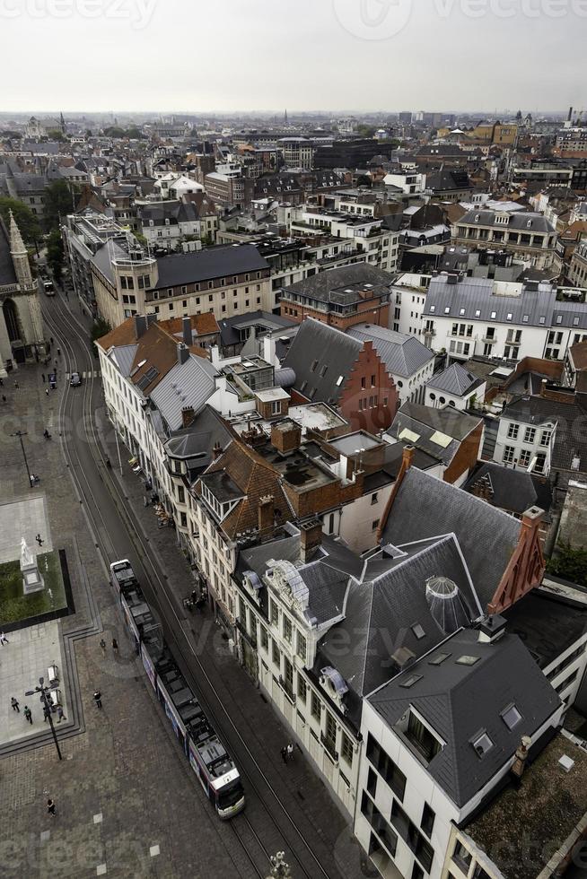 View of Ghent from the height photo