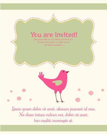 Vector illustration wedding card