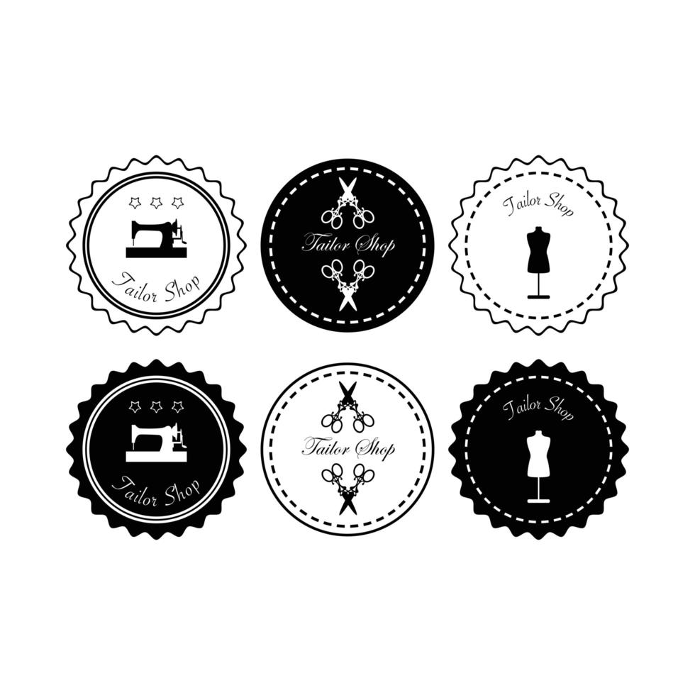 Tailor shop icon design vector