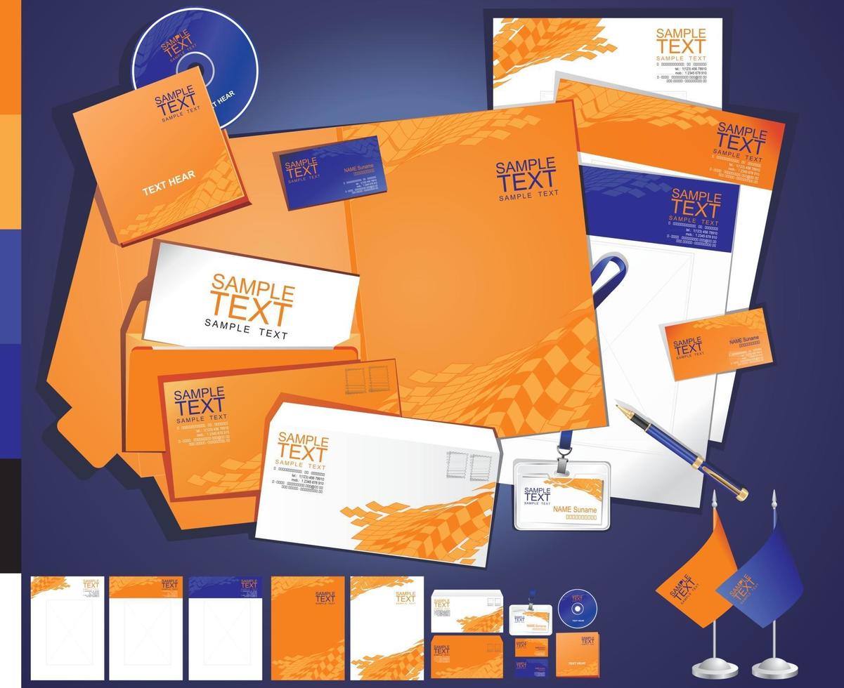 Corporate Business Kit design vector