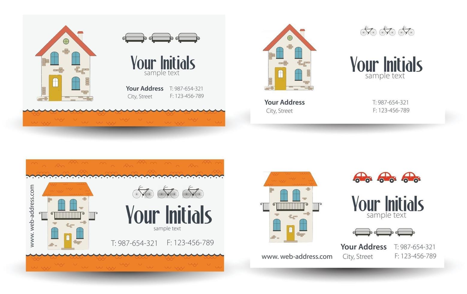 Vector  creative business cards