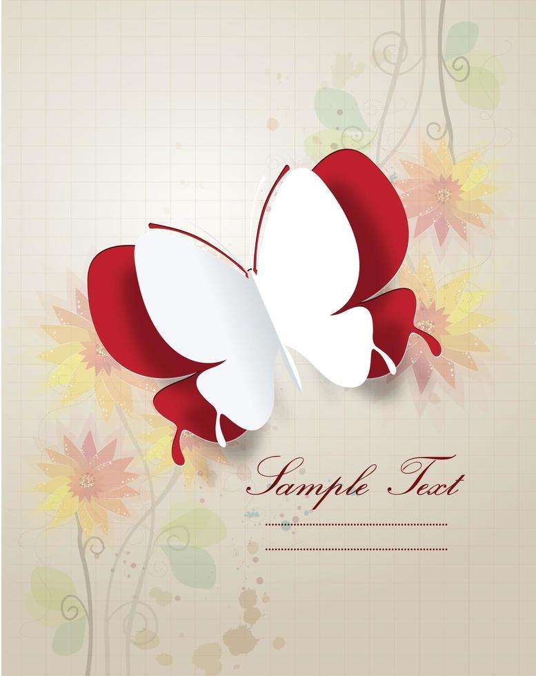 Butterfly abstract background vector