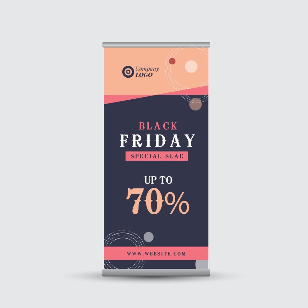 Business RollUp Banner Design or Stand Up Banner Design vector