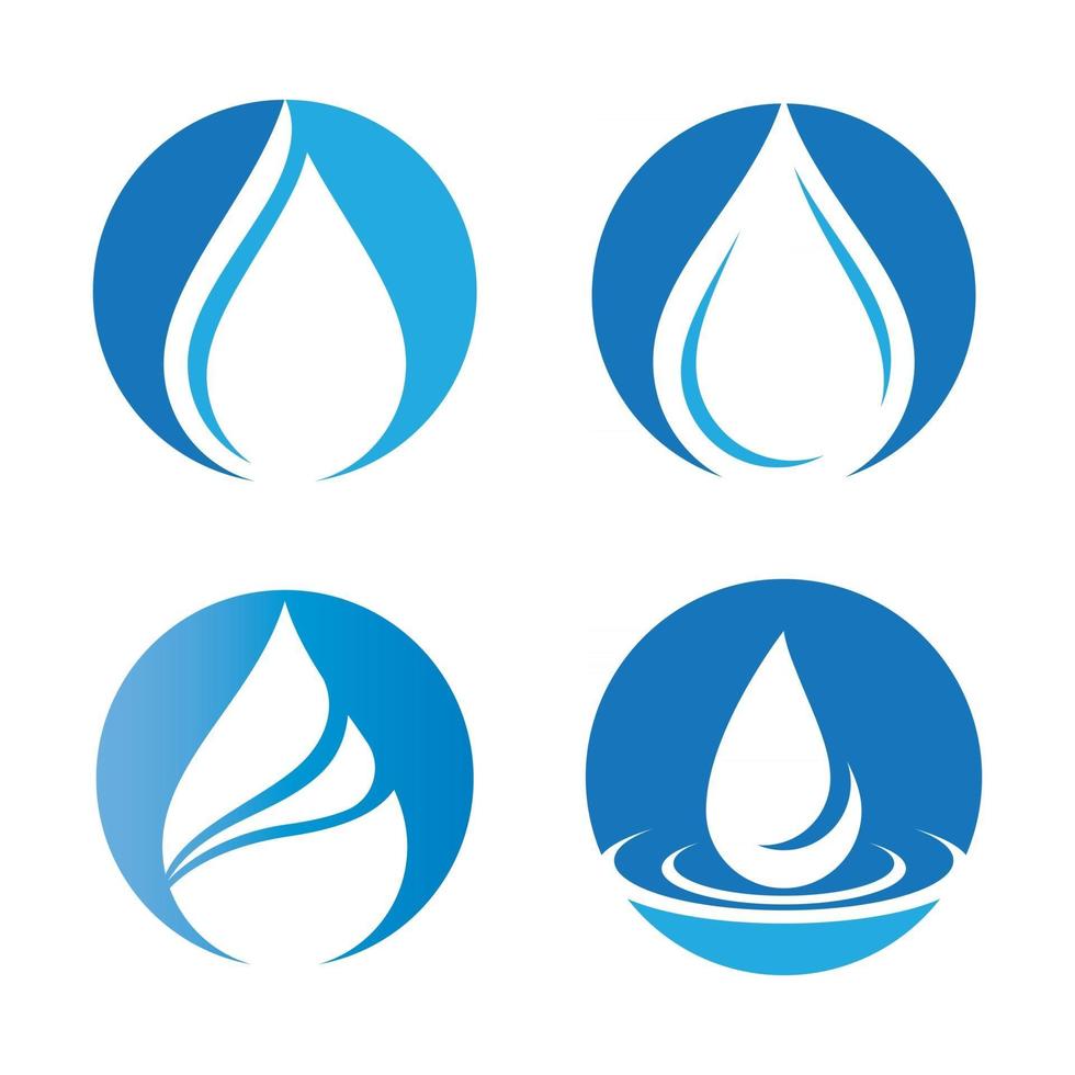 Water drop logo images vector