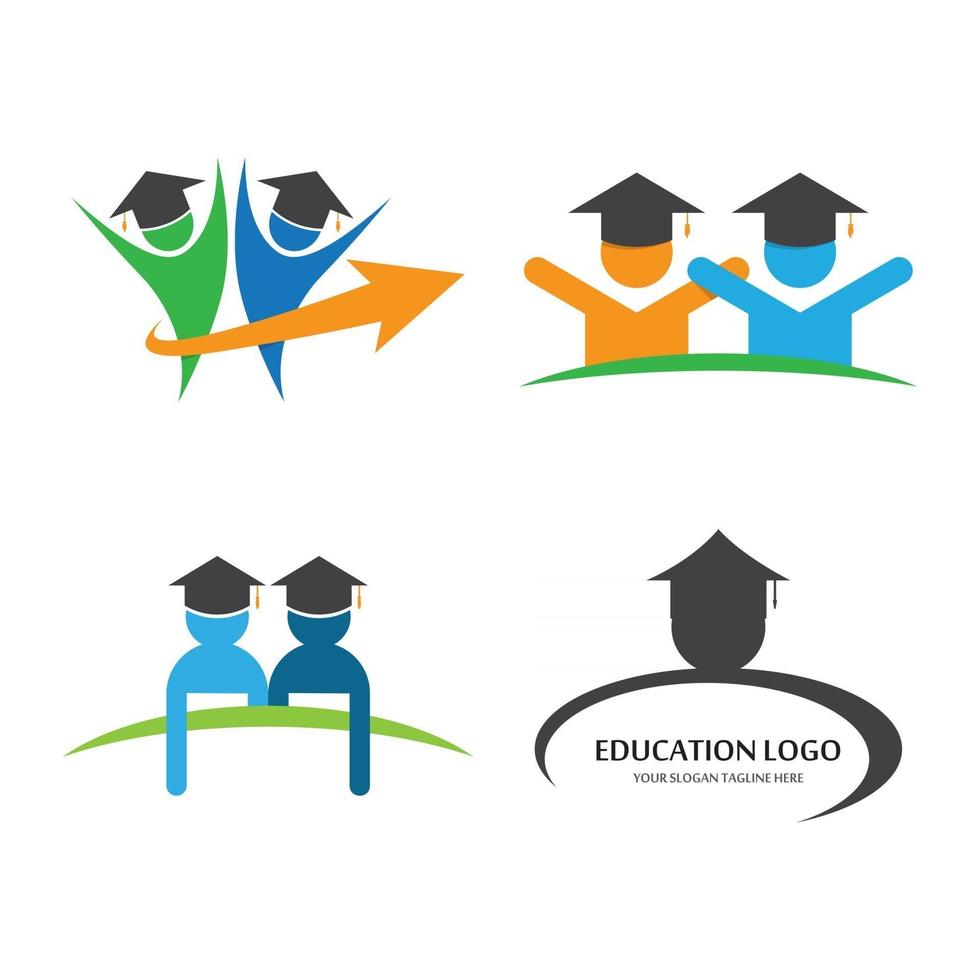 Education logo design vector