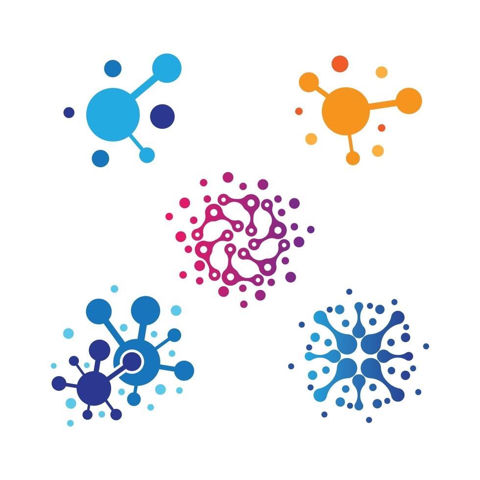 Molecule logo images vector