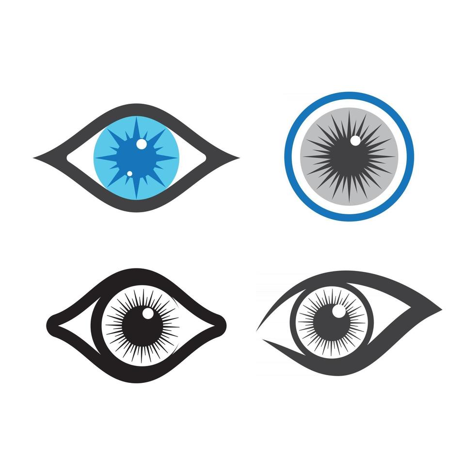 imágenes de logo cuidado de ojos vector