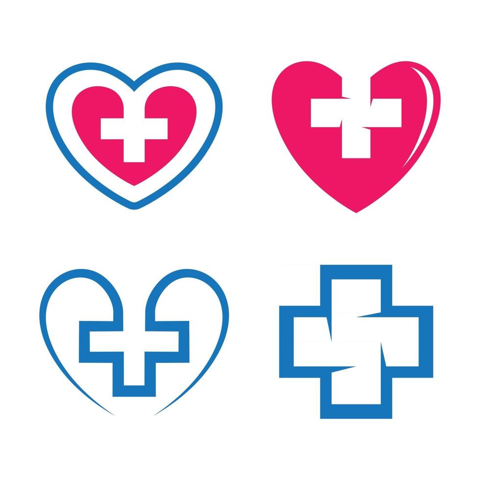 Medical care logo images vector