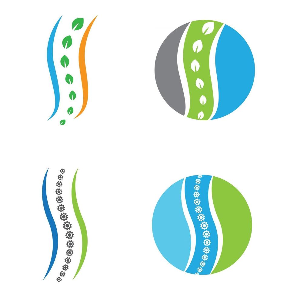 Spine logo images vector