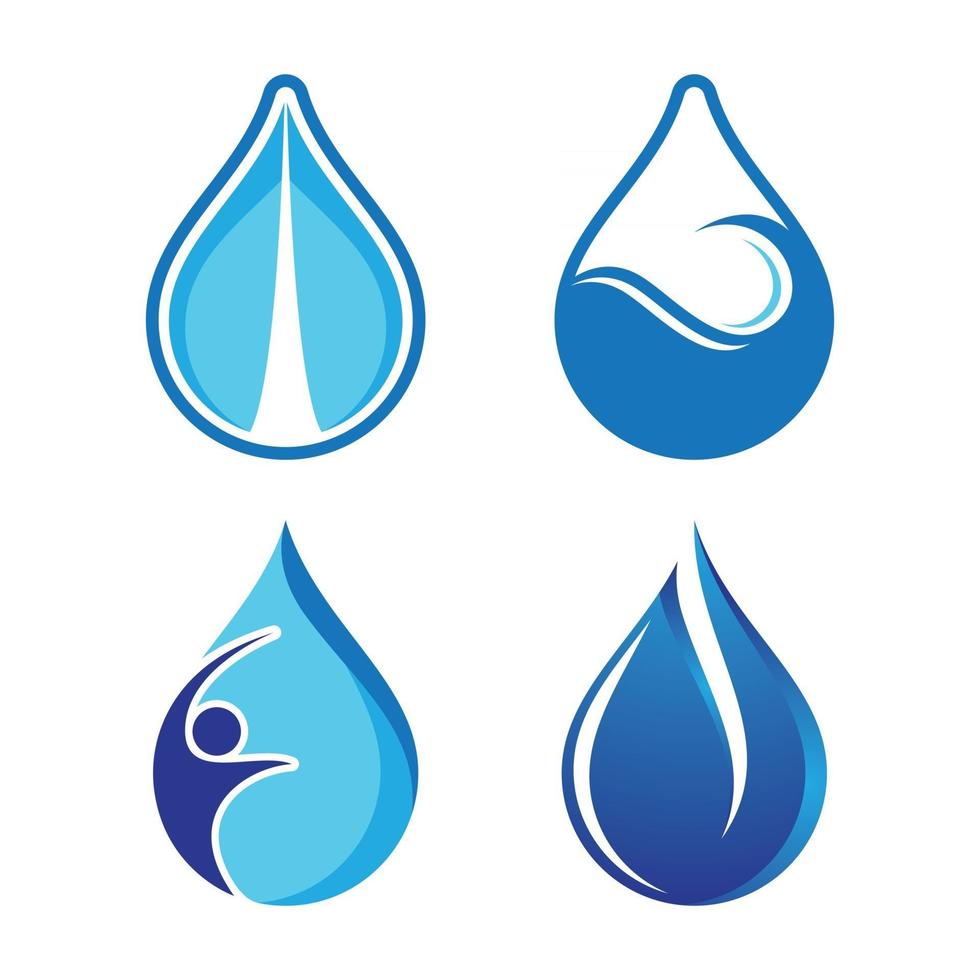 Water drop logo images vector