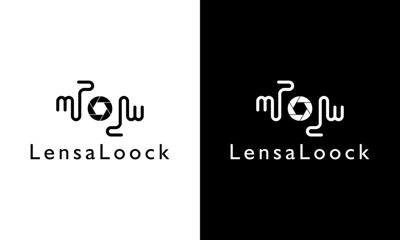 logo design concept camera focus icon hand and lens look fotoraper vector