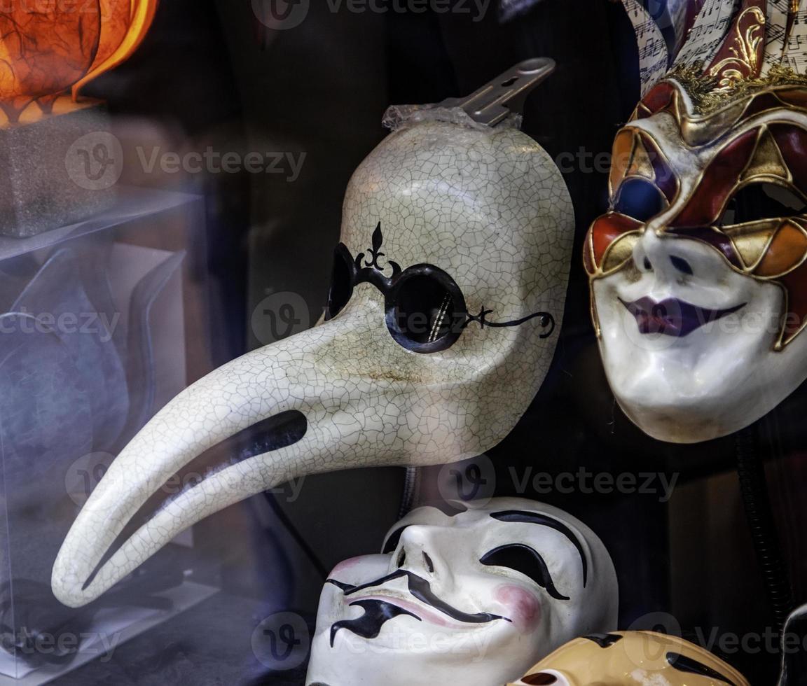 máscaras venecianas hechas a mano foto