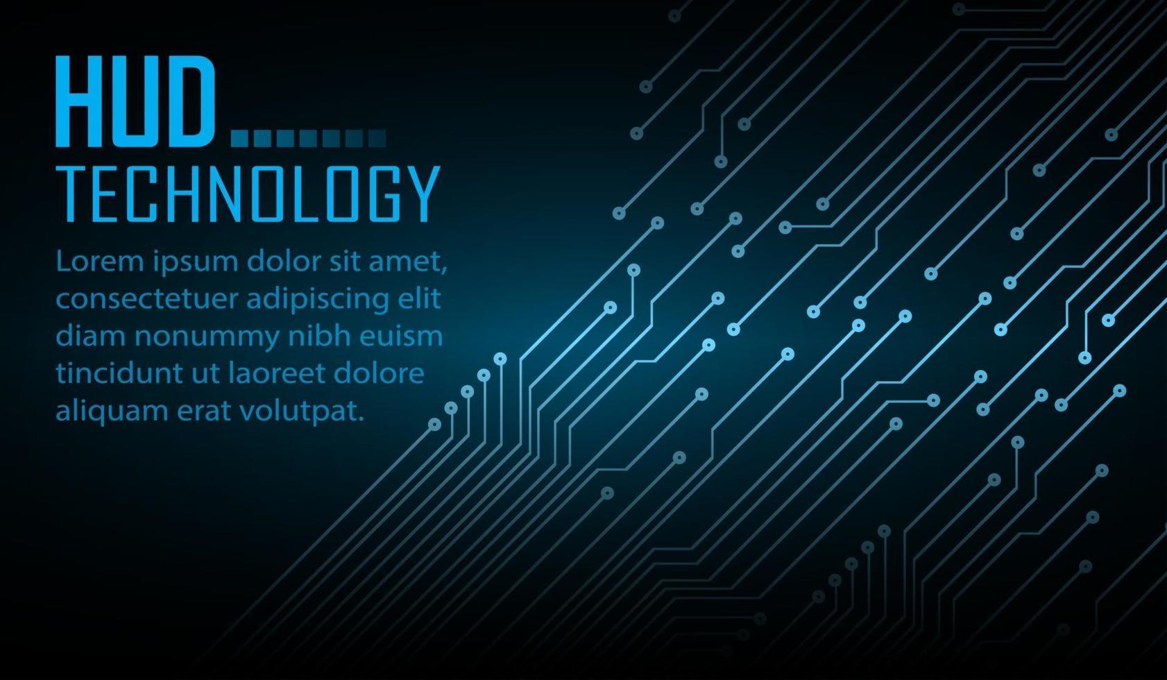 Fondo de concepto de tecnología futura de circuito cibernético vector