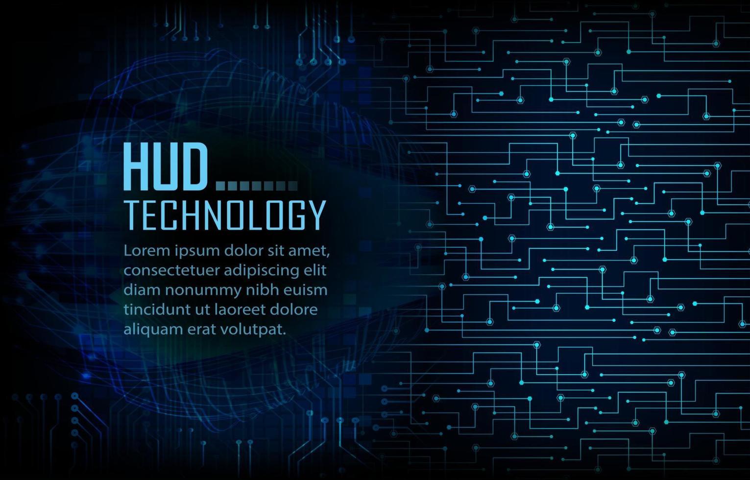 cyber circuit future technology concept background vector