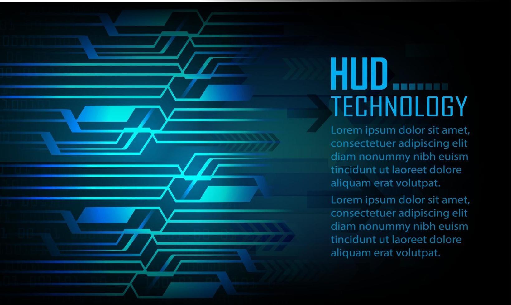 Fondo de concepto de tecnología futura de circuito cibernético vector