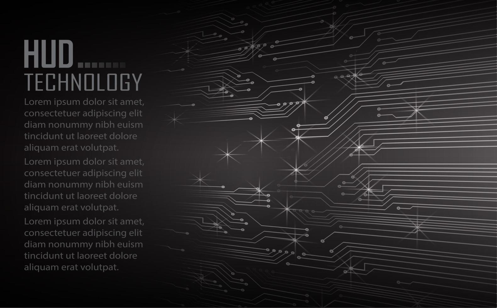 Fondo de concepto de tecnología futura de circuito cibernético vector