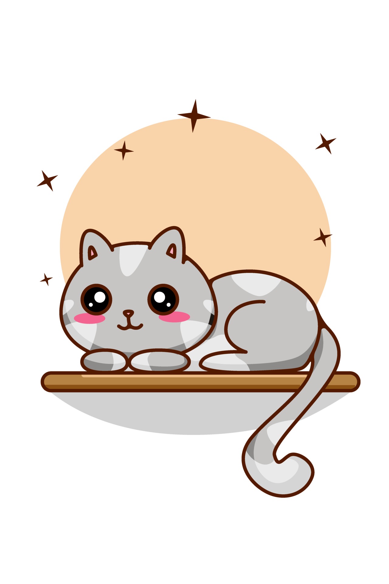 Cute and funny cat cartoon illustration 2947508 Vector Art at Vecteezy