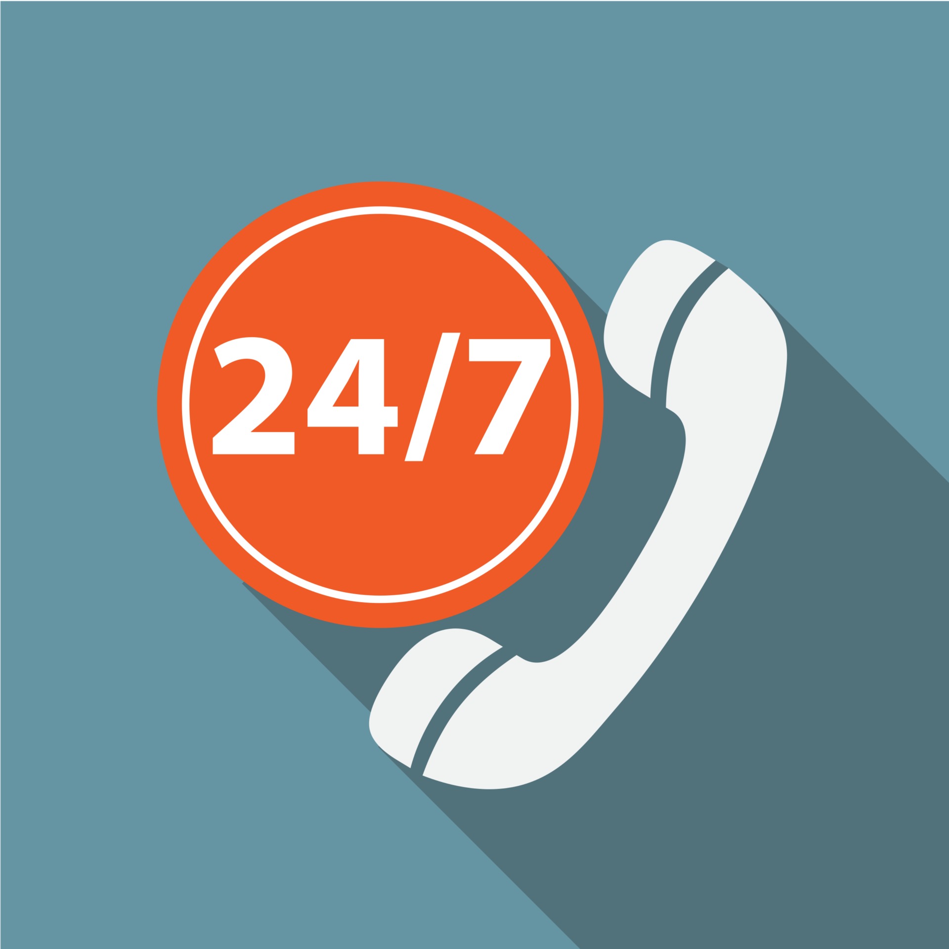 Customer service 247 Icon Vector Illustration 2947904 Vector Art at