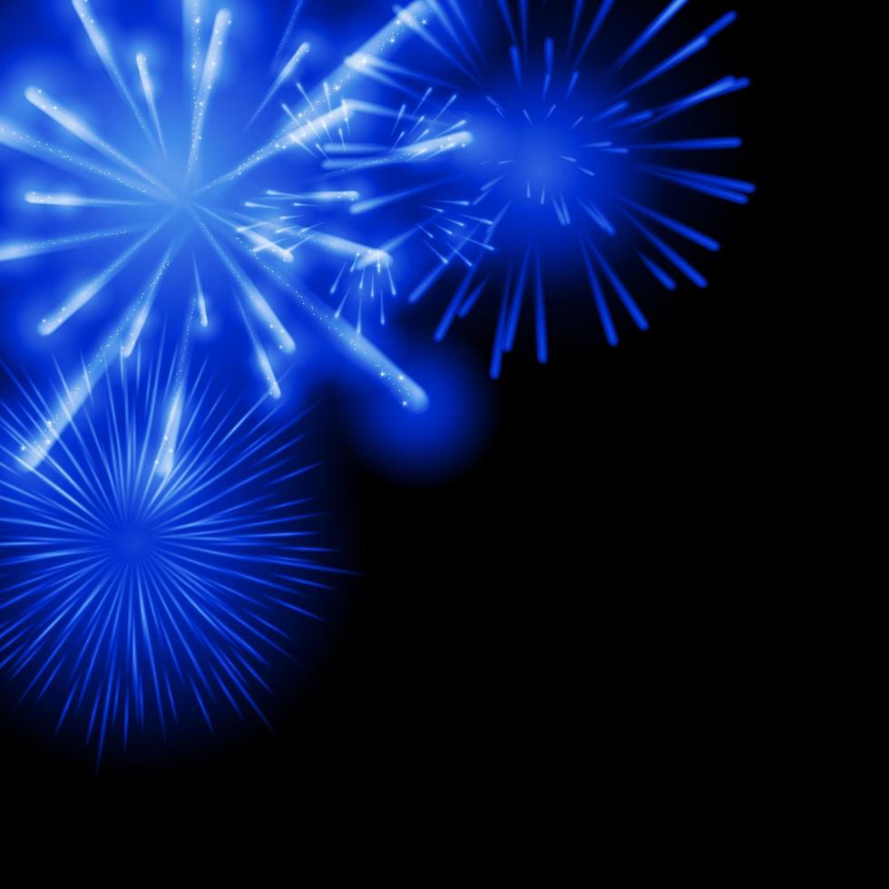 fireworks background on black vector