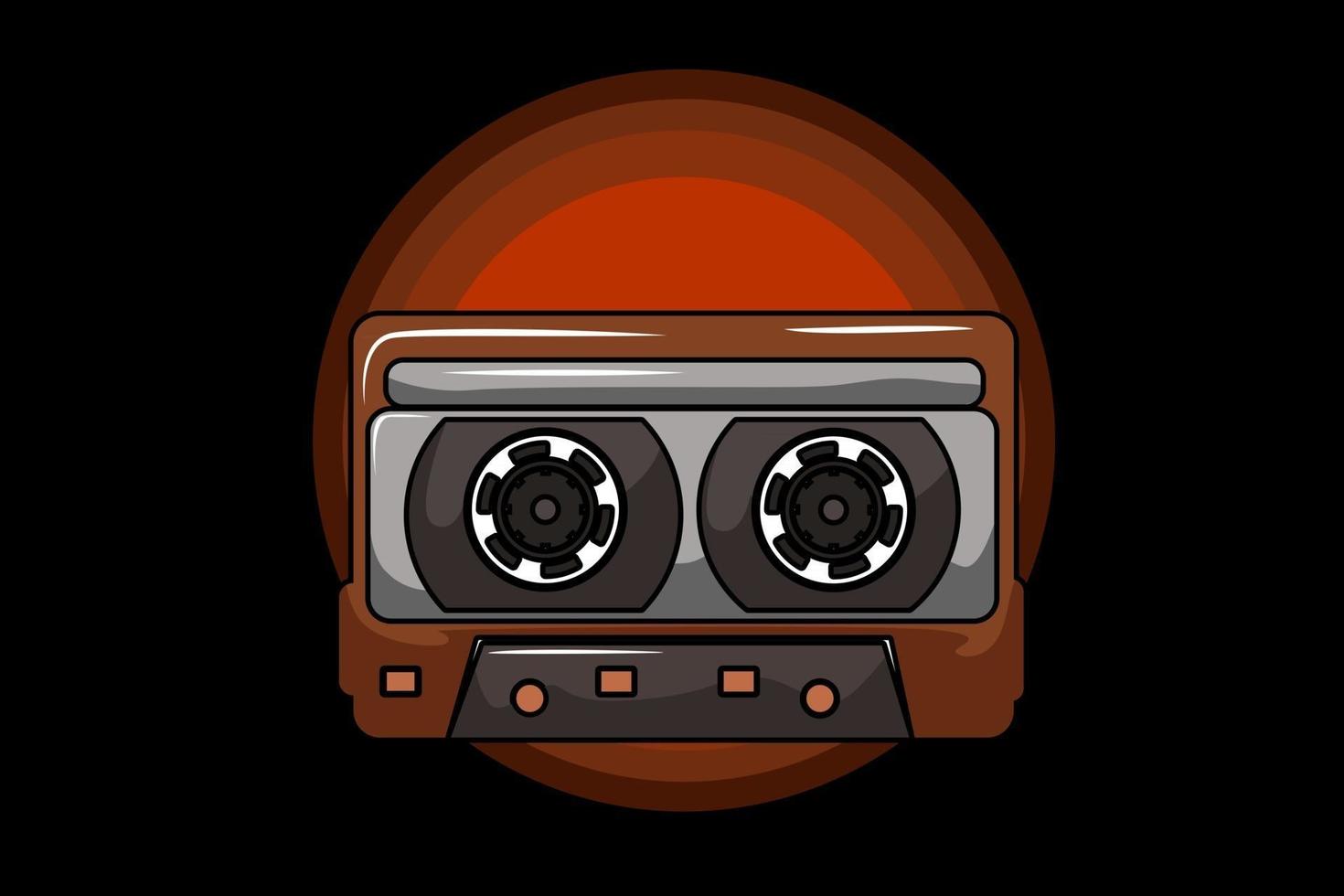 cassette illustration  design vector