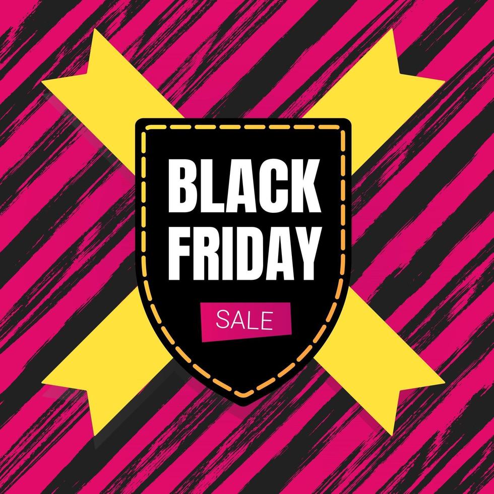 Black Friday sale inspiration poster, banner or flyer vector. vector