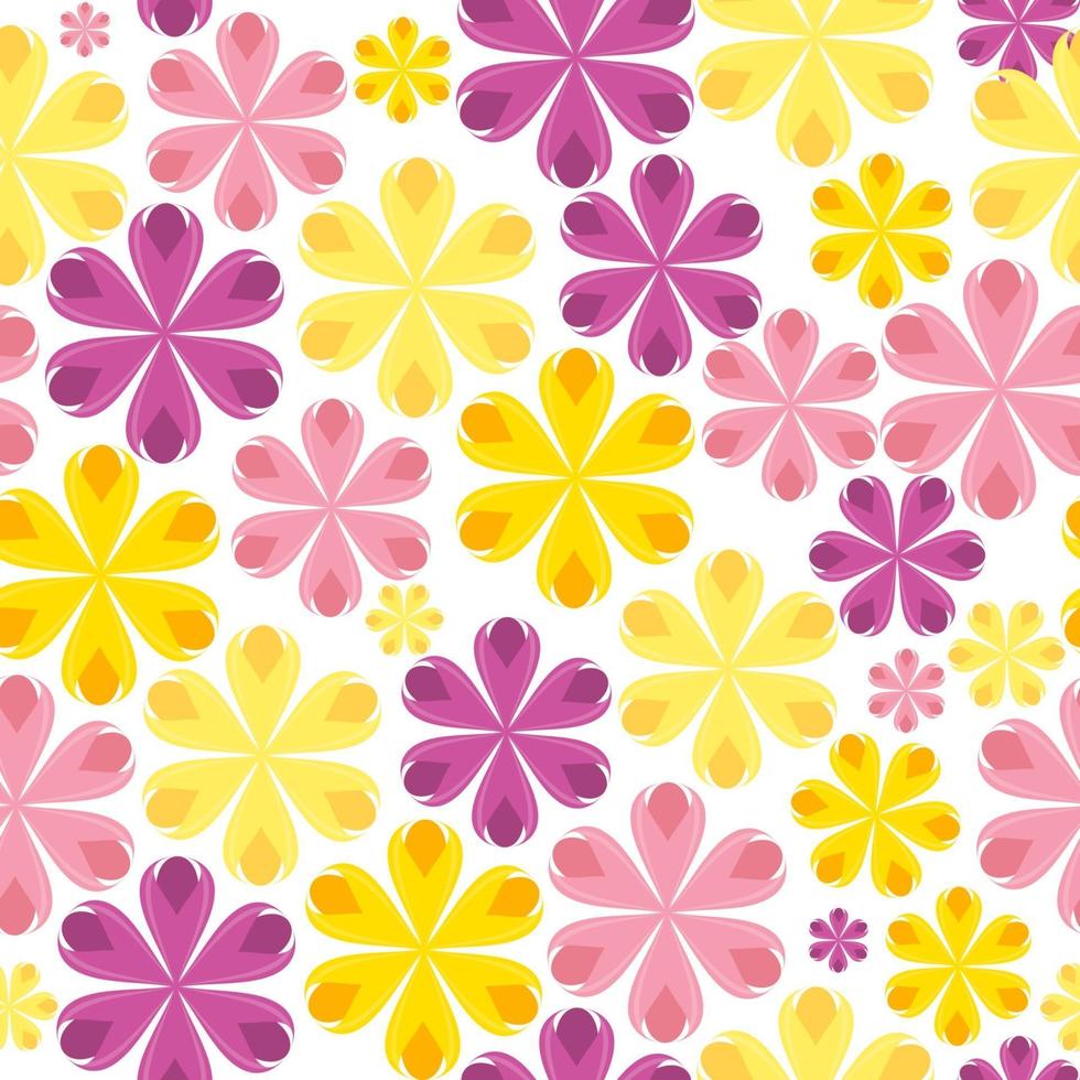 Fondo floral de patrones sin fisuras para bodas y cumpleaños. ilustración vectorial vector