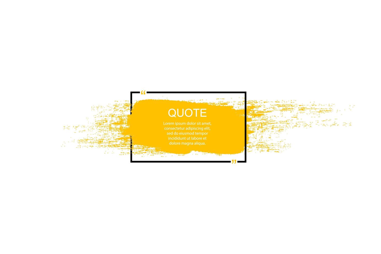Quote box frame, big set. Quote box icon. vector