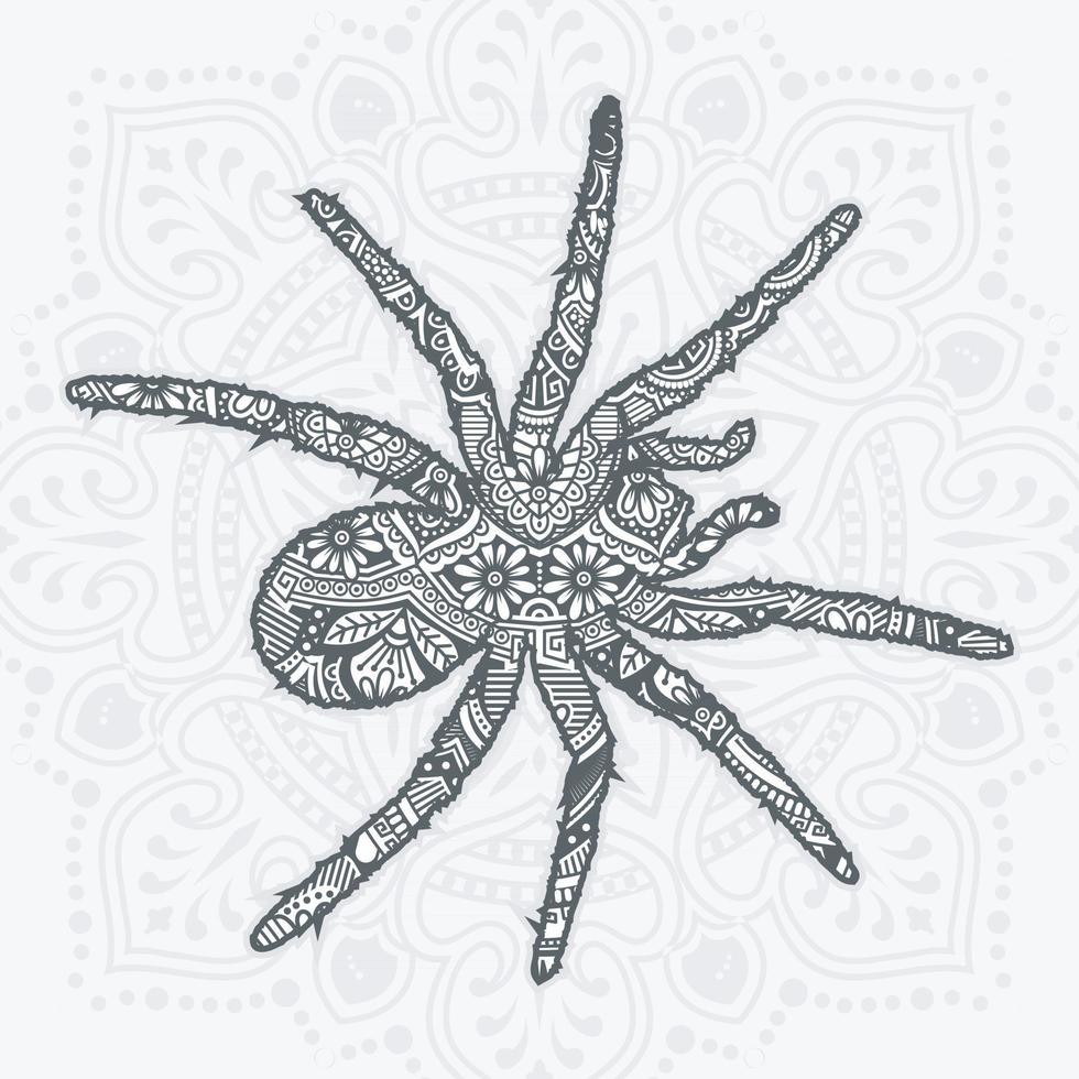 vector de mandala de araña. elementos decorativos vintage. patrón oriental,