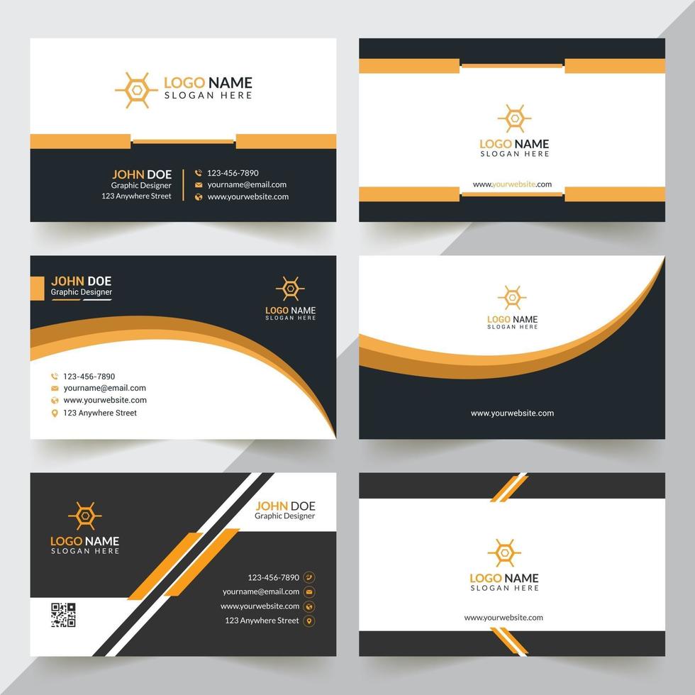 Creative And Corporate Business Card Design Template vector