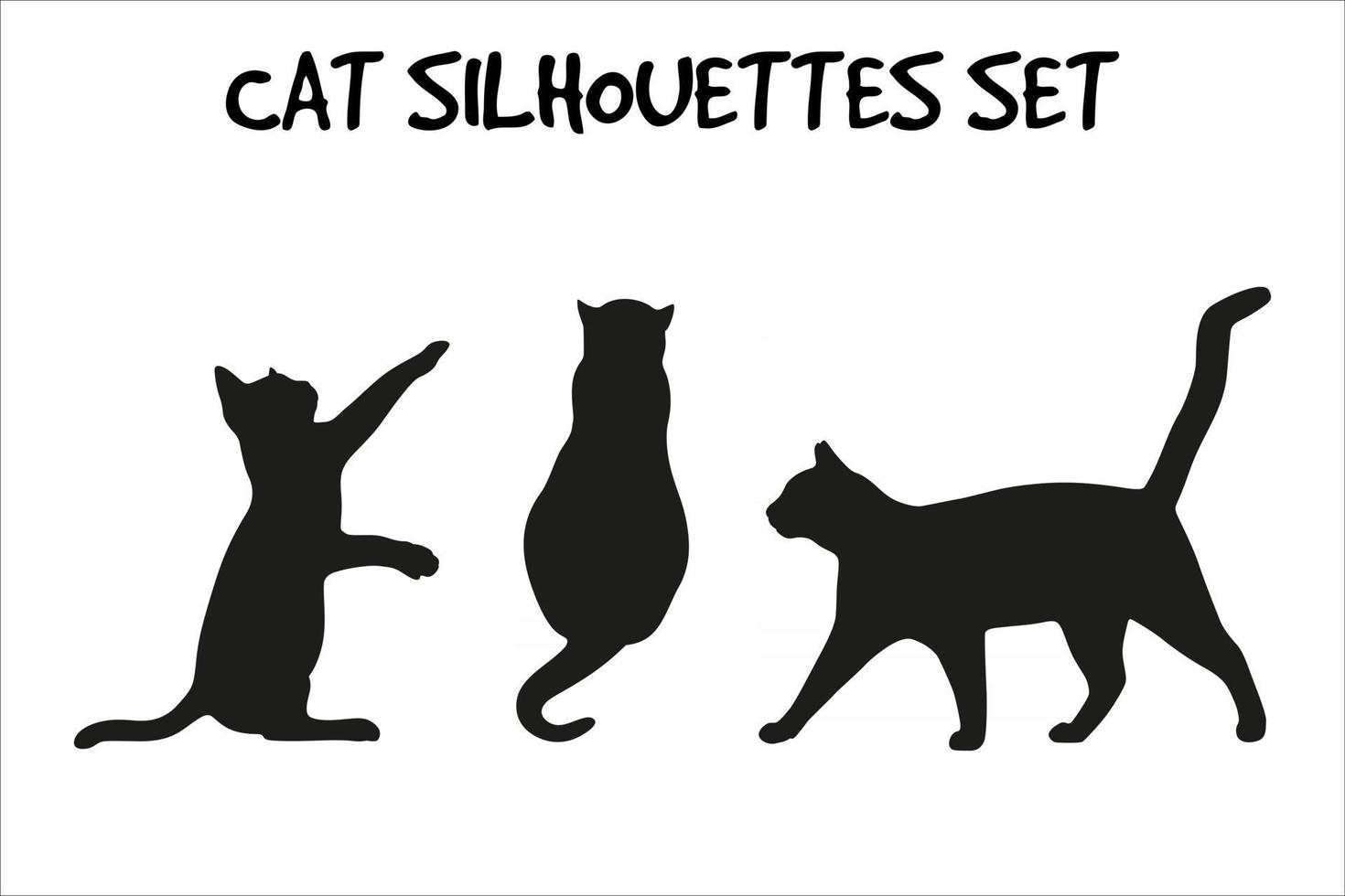 Vector - cat silhouettes