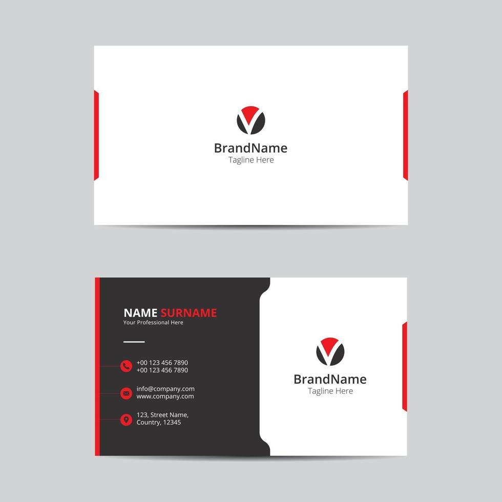 Preview Business Card vector