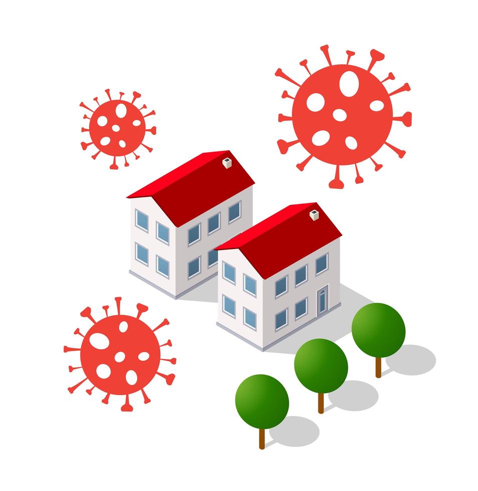 The city is in medicine quarantine because of danger vector